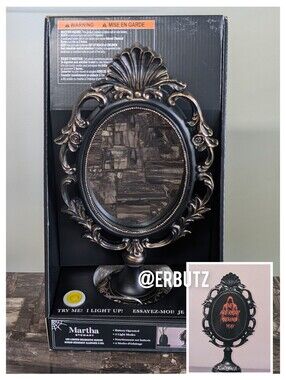 Martha Stewart THEY ARE RIGHT BEHIND YOU LED Lighted Mirror Halloween Decor 🪞
